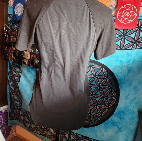 Black Baby phat Scrub Top XS - Picture 3 of 4